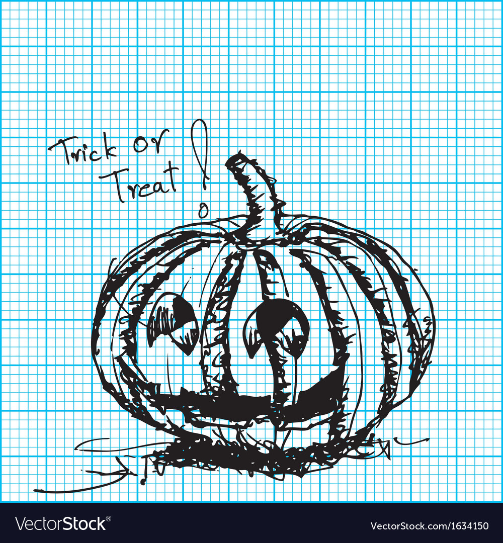 worksheet Pumpkin Coordinate Graph halloween pumpkin sketch on graph paper royalty free vector image