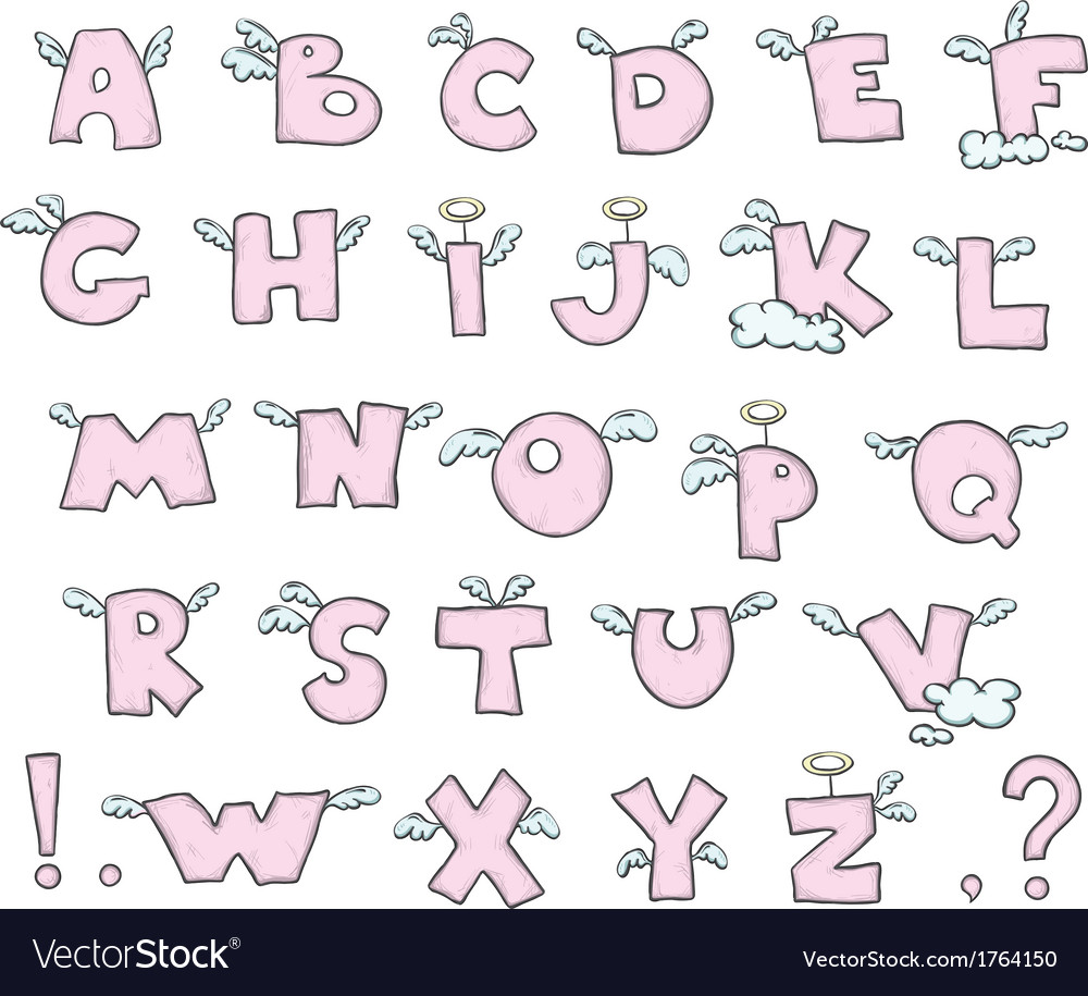 cute text letters