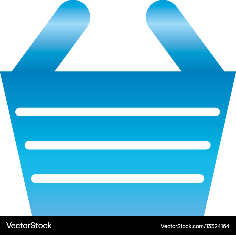 Shopping basket symbol Royalty Free Vector Image