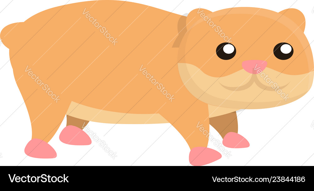 Home Hamster Icon Cartoon Style Royalty Free Vector Image