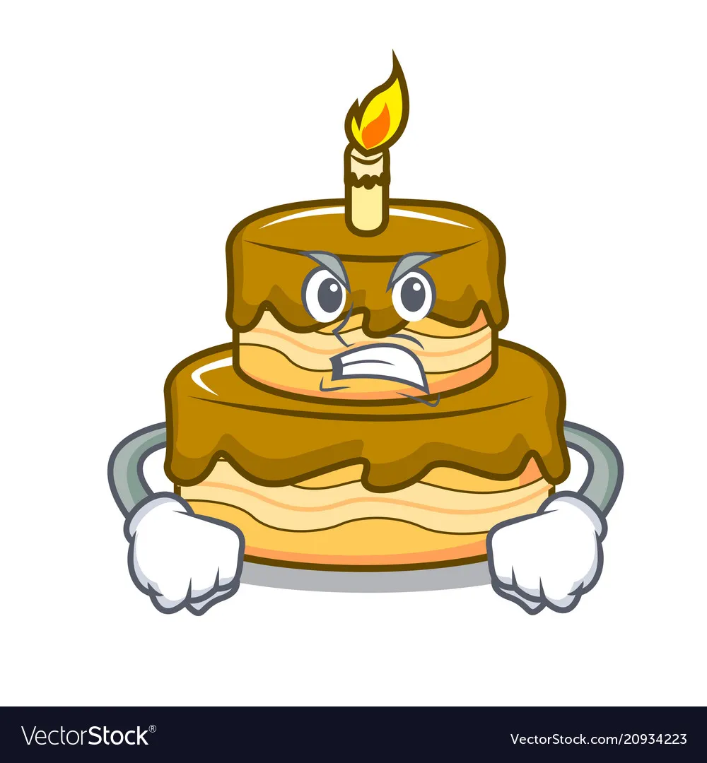 angry-birthday-cake-mascot-cartoon-vecto