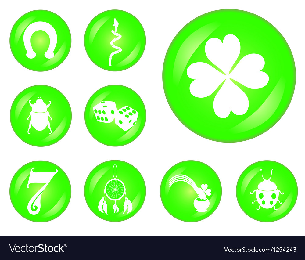 Uncategorized Lucky Symbol set of lucky symbols royalty free vector image image