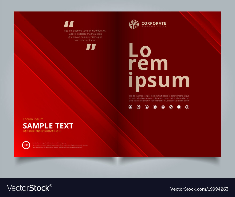 book brochure template