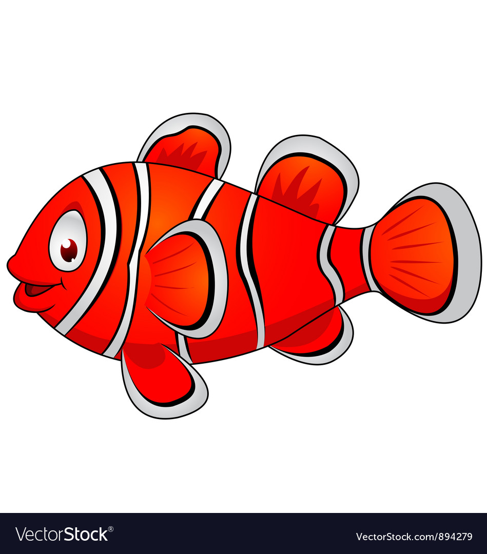 Download Clown fish cartoon Royalty Free Vector Image - VectorStock