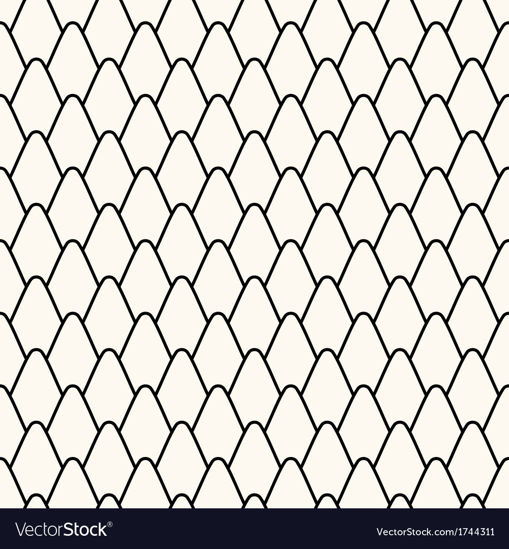 Seamless pattern with stylized scales Royalty Free Vector