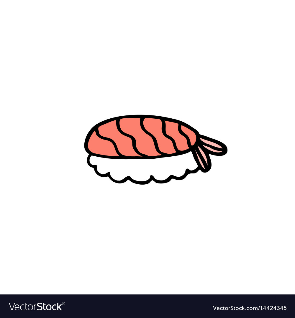 Doodle Icon Sushi Asian Food Vector 14424345