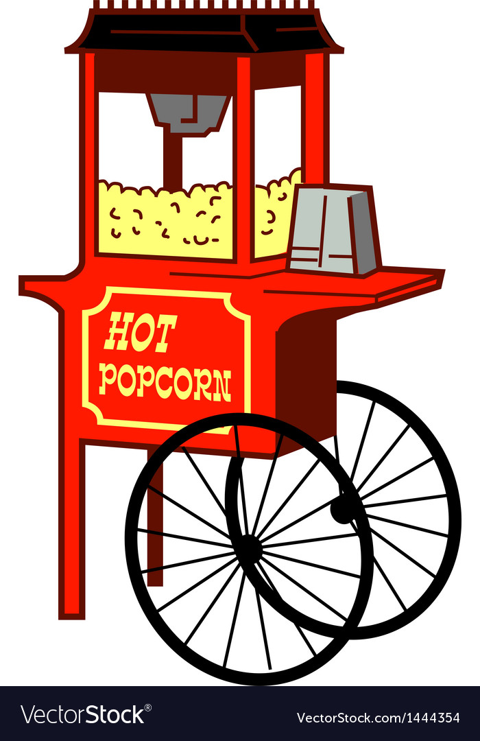 Popcorn Machine Royalty Free Vector Image VectorStock