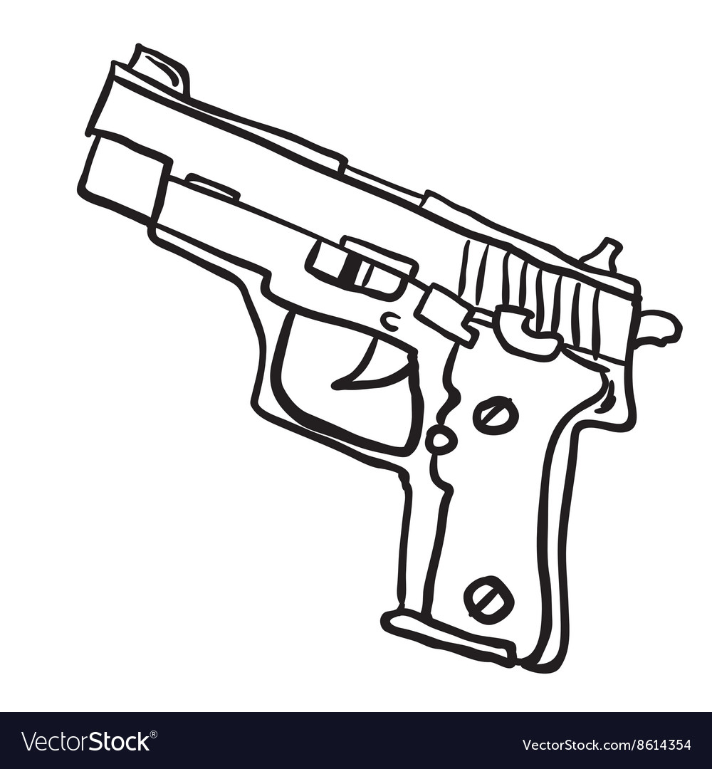 simple gun drawing