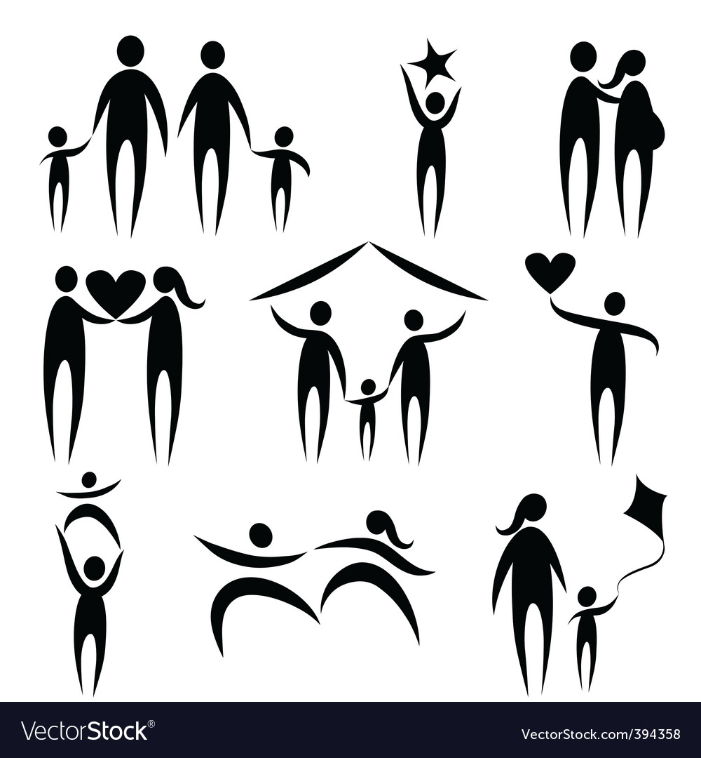 Family Symbols Royalty Free Vector Image Vectorstock Ancestry Stock Images Royalty Free Images Vectors