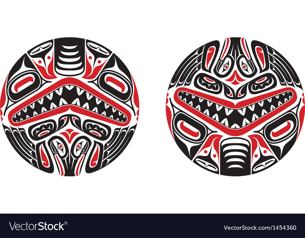 haida style tattoo design royalty free vector image haida style tattoo design royalty free vector image