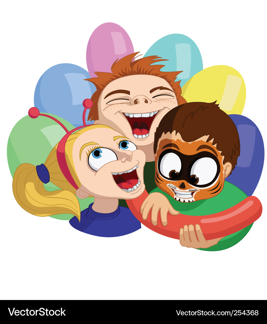 Crazy kids Royalty Free Vector Image - VectorStock