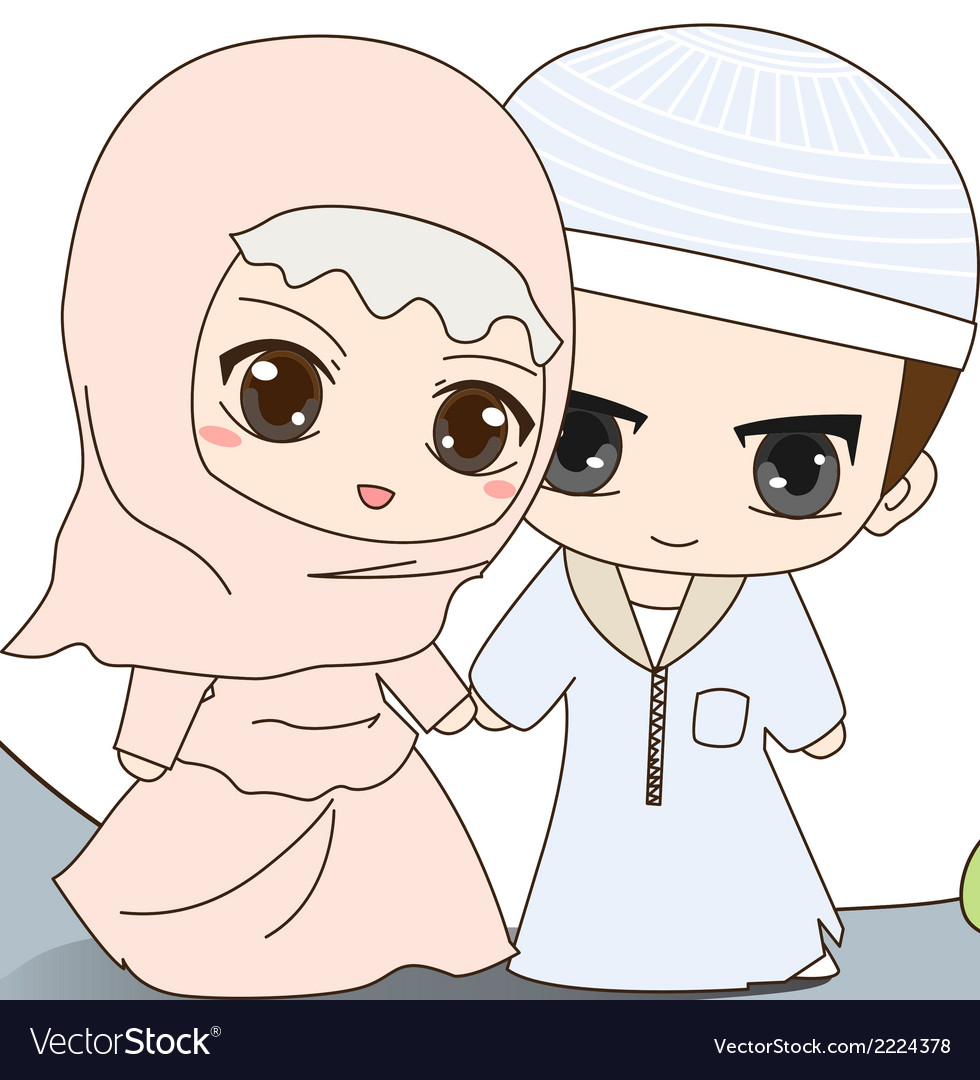 Kartun Muslimah Wedding Gambar Kartun