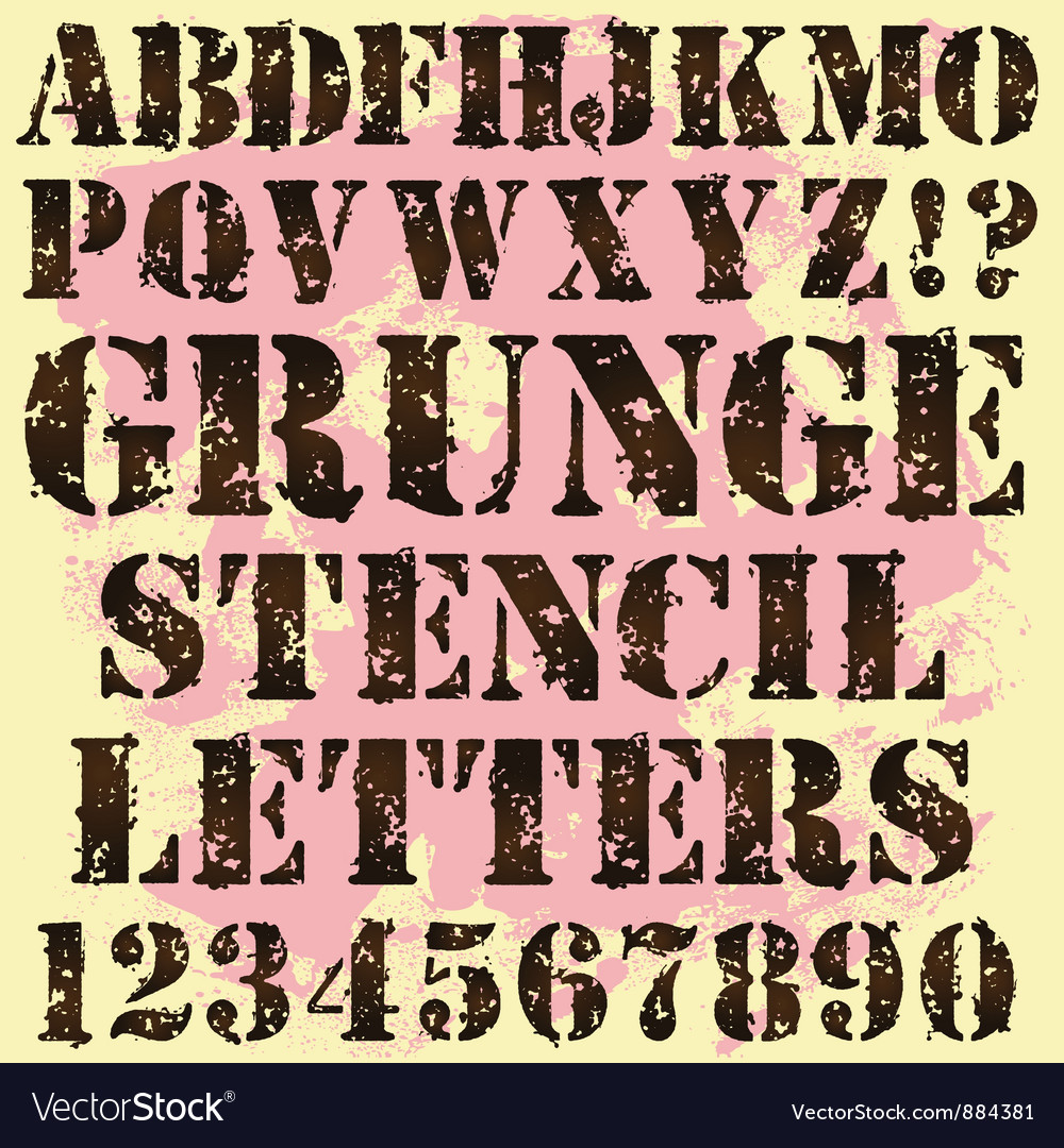 stencil letters