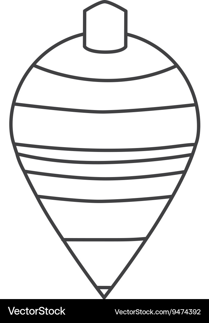 Spinning top toy Royalty Free Vector Image VectorStock