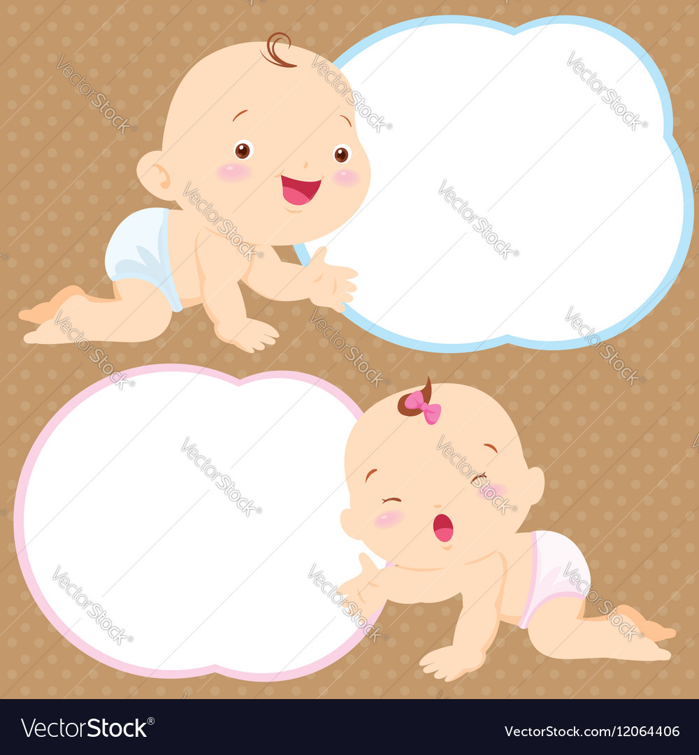 Uncategorized Girlspace cute baby boy and girl space frame royalty free vector image image