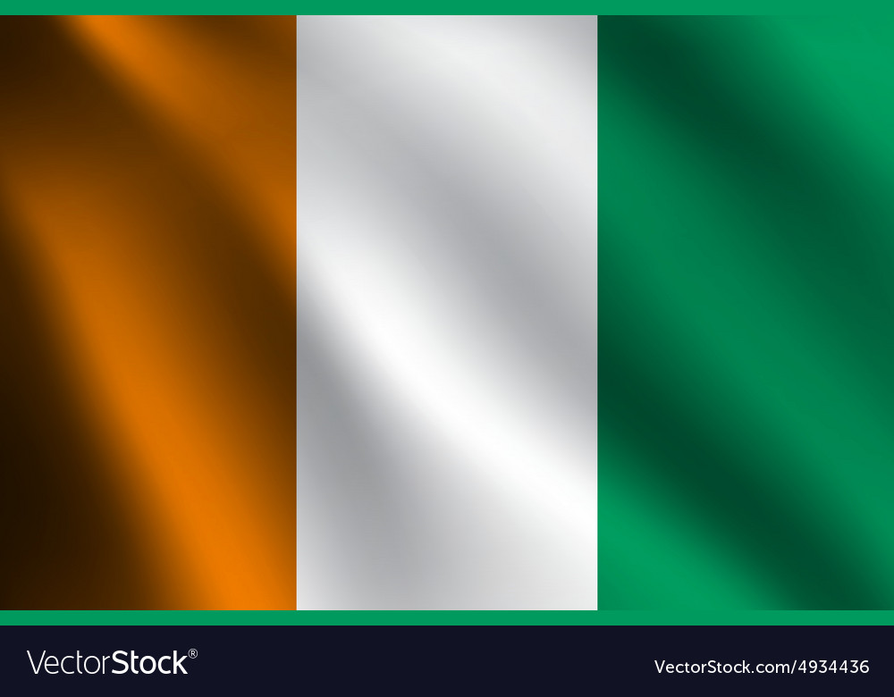ivory coast flag vector image