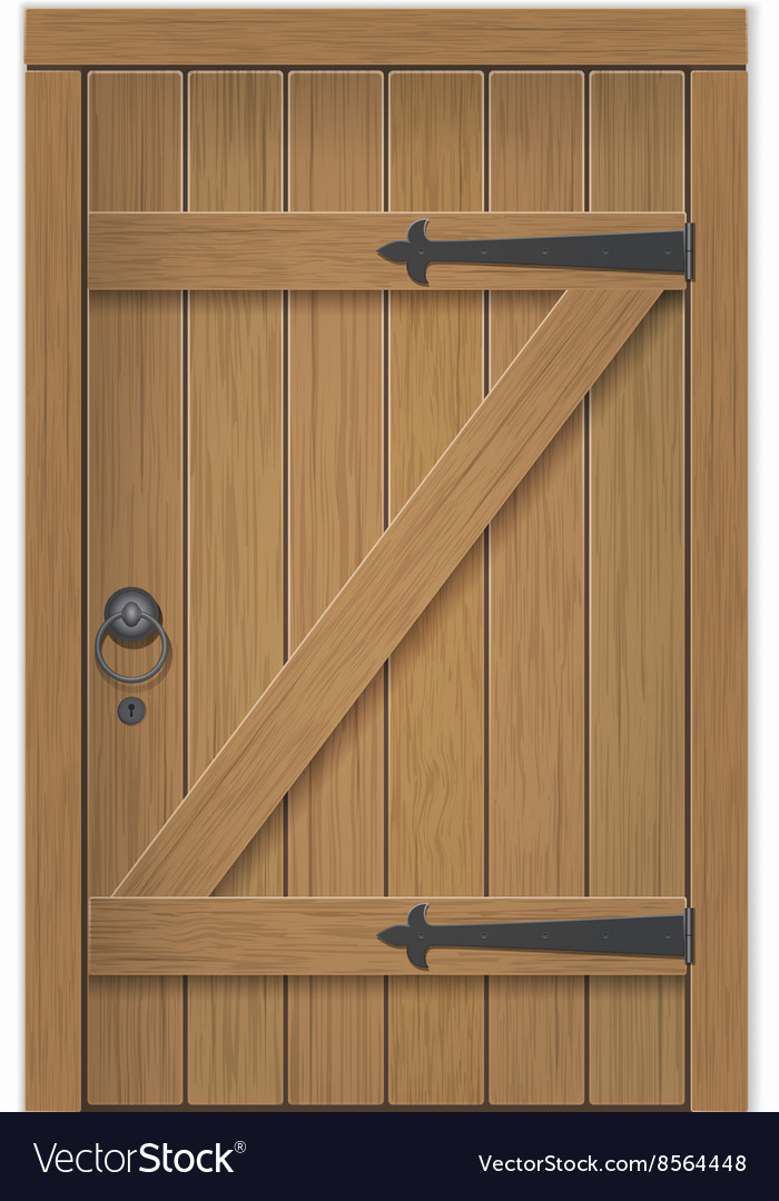 Old wooden door Royalty Free Vector Image - VectorStock Old wooden door Royalty Free Vector Image - VectorStock