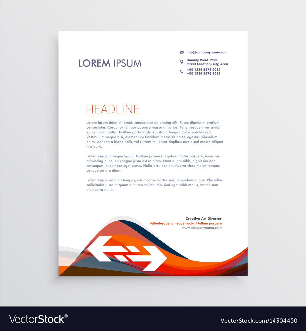 modern letterhead design