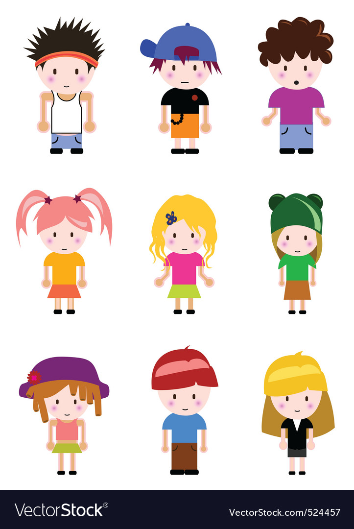 Cartoon Kid Images Coloring Pages