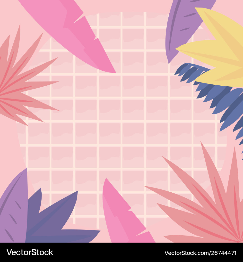Summer time vacations design flat Royalty Free Vector Image