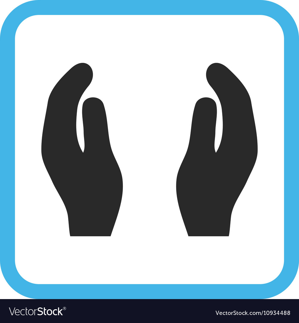 applause hands icon in a frame royalty free vector image