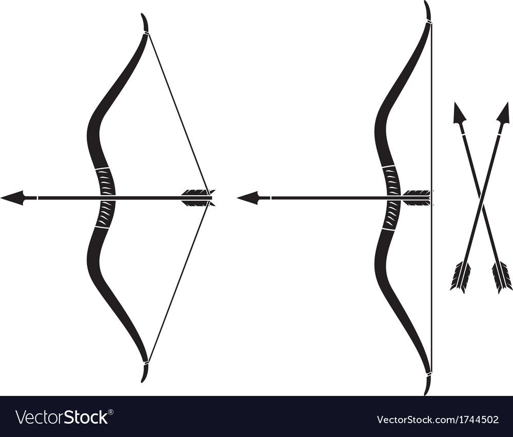 Download Bow and arrow Royalty Free Vector Image - VectorStock