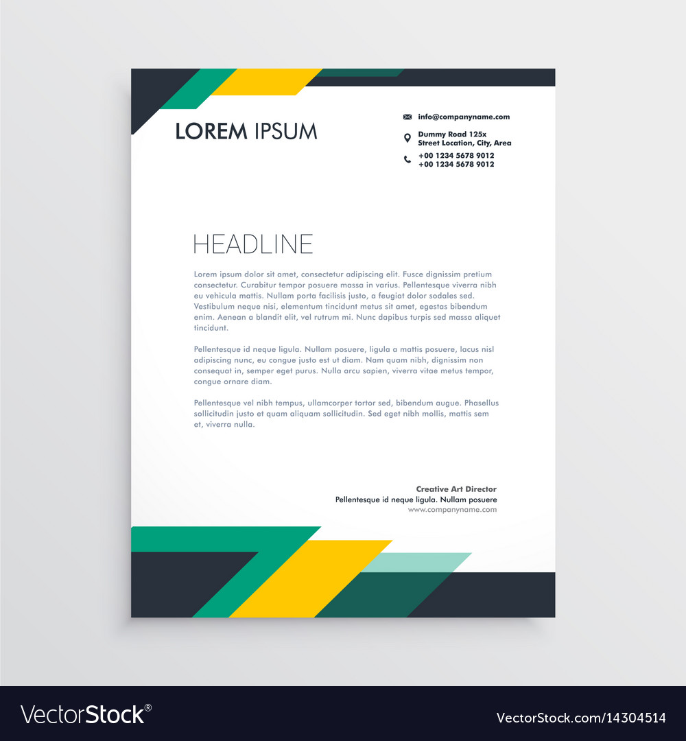 modern letterhead designs