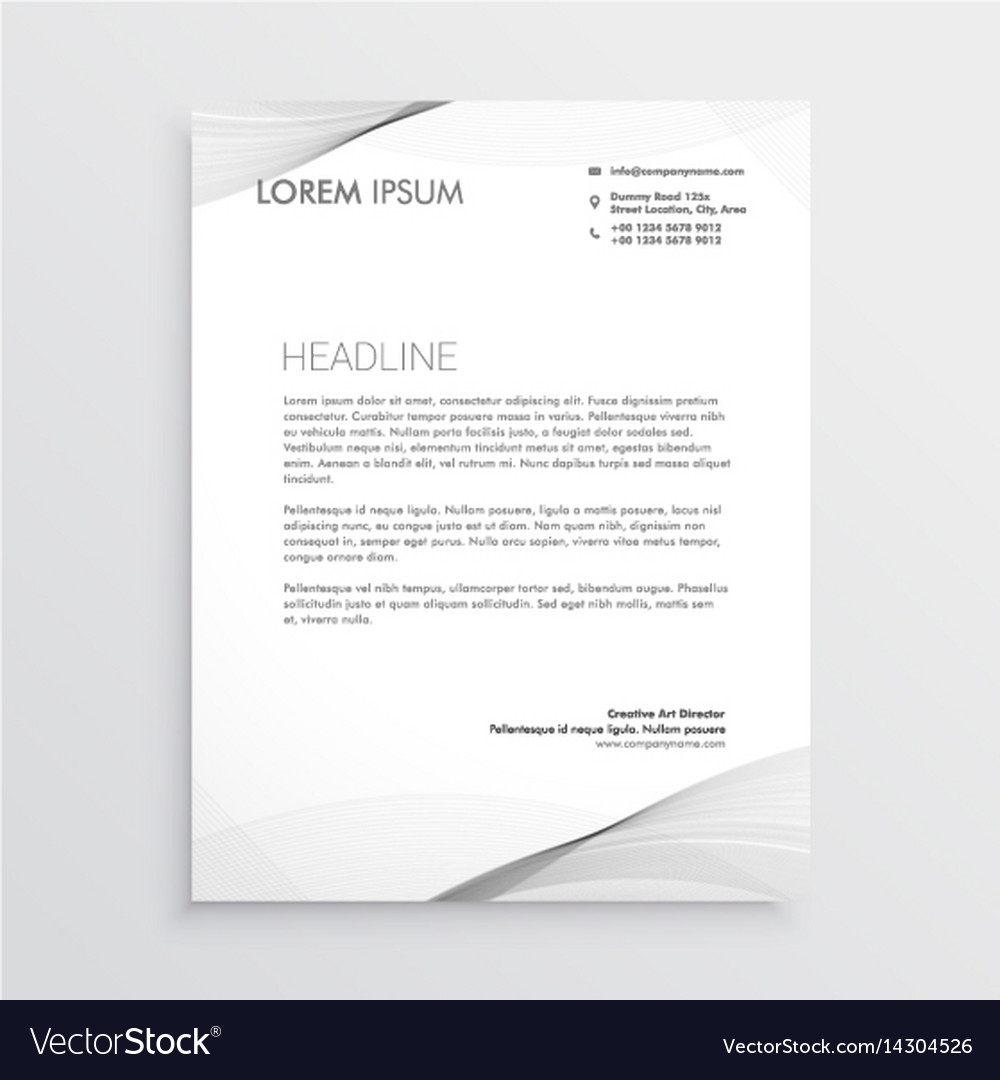 elegant letterhead design
