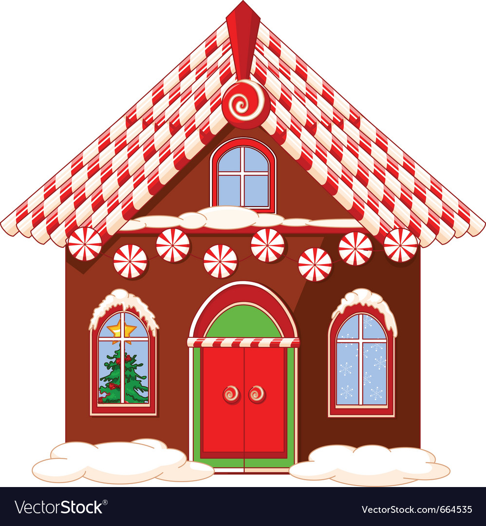 Download Christmas house Royalty Free Vector Image - VectorStock