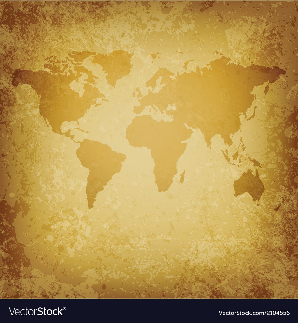 old world map blank template vector image