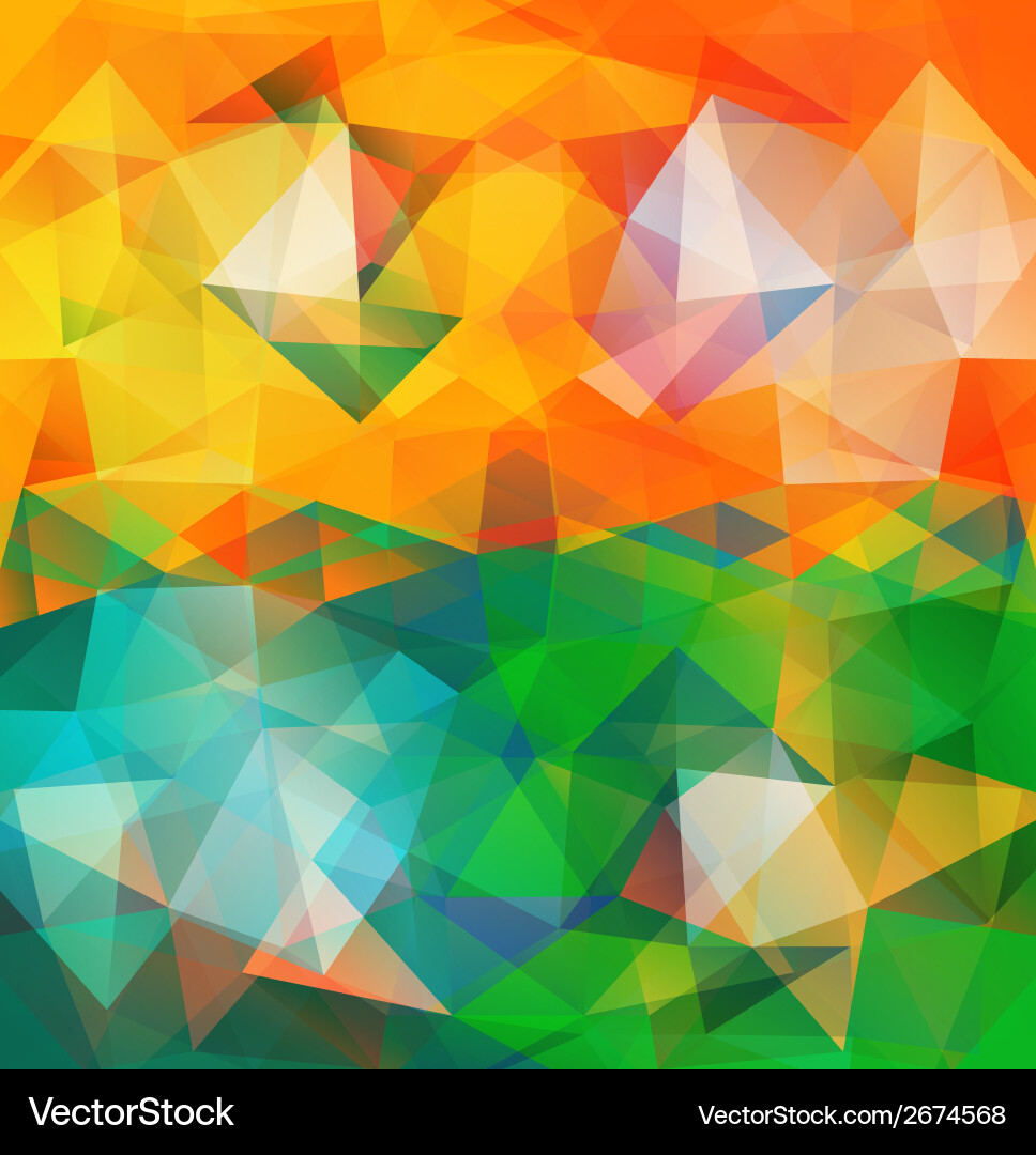 Triangle background pattern of geometric shapes Vector Image