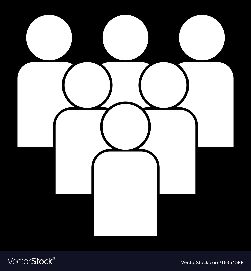 Working together team concept white color icon Vector Image