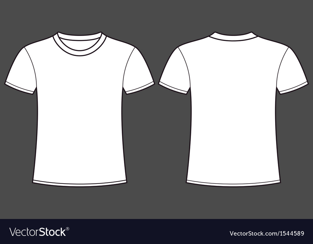 Download Blank t-shirt template Front and back Royalty Free Vector