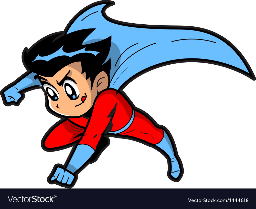 Download Anime Manga Boy Superhero Royalty Free Vector Image