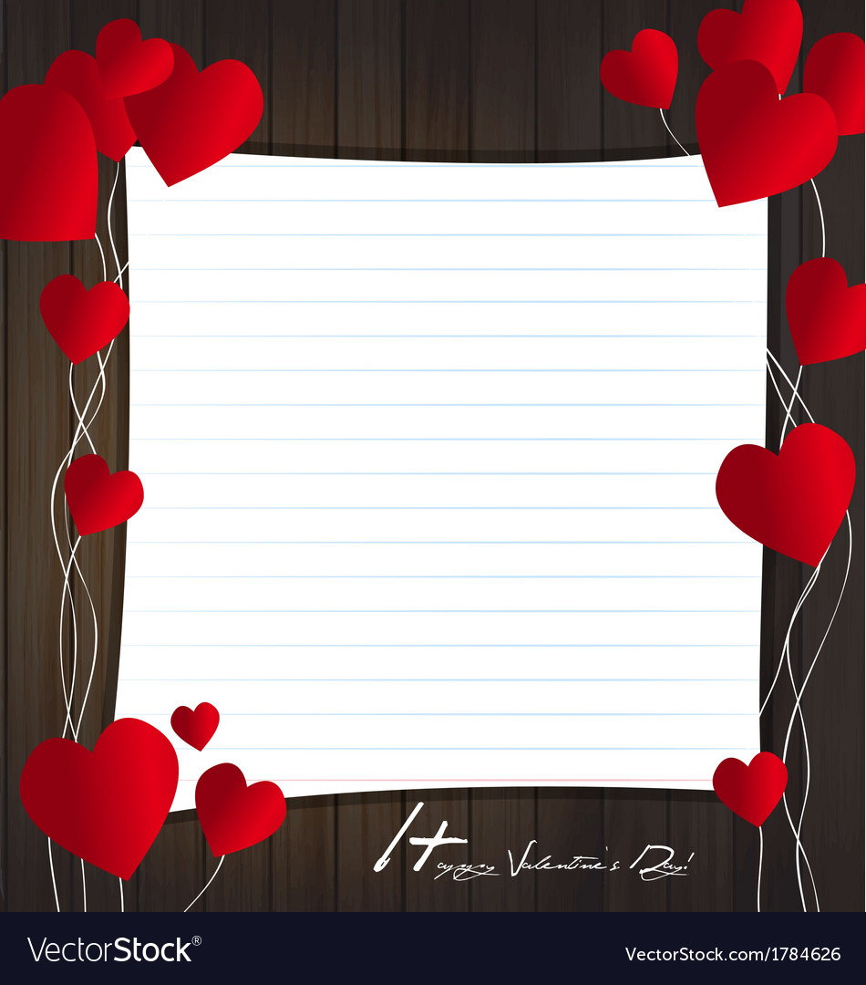 Frame Card Valentine Royalty Free Vector Image