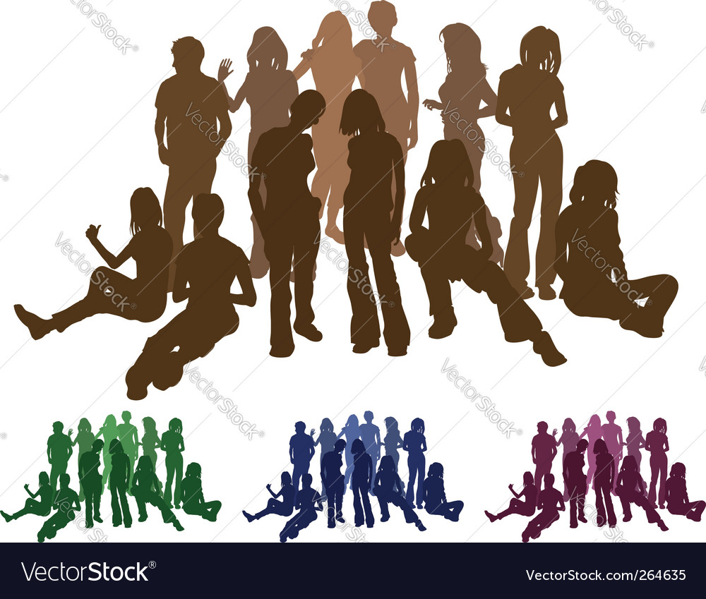 Free Free 268 Silhouette Friends Svg SVG PNG EPS DXF File