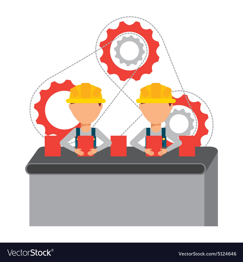 Production line Royalty Free Vector Image - VectorStock