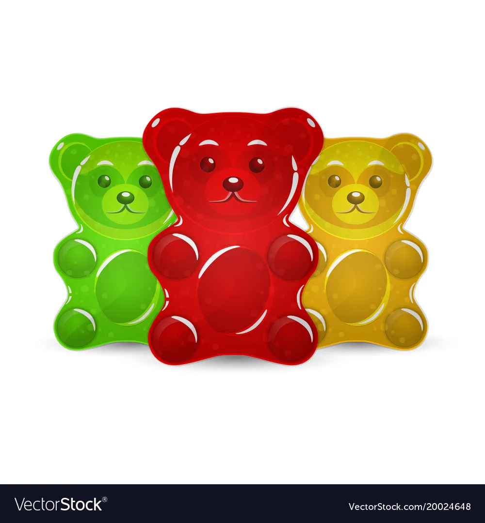 Jelly bears set Royalty Free Vector Image VectorStock