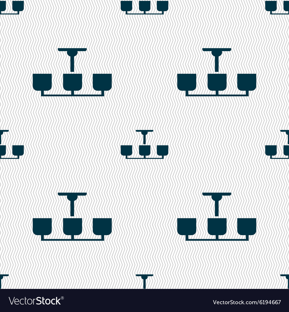 Chandelier Light Lamp icon sign Seamless abstract Vector Image Chandelier Light Lamp icon sign Seamless abstract Vector Image