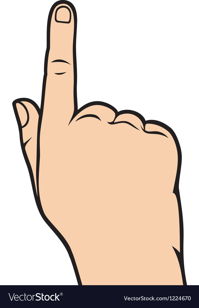 Download Hand pointing Royalty Free Vector Image - VectorStock