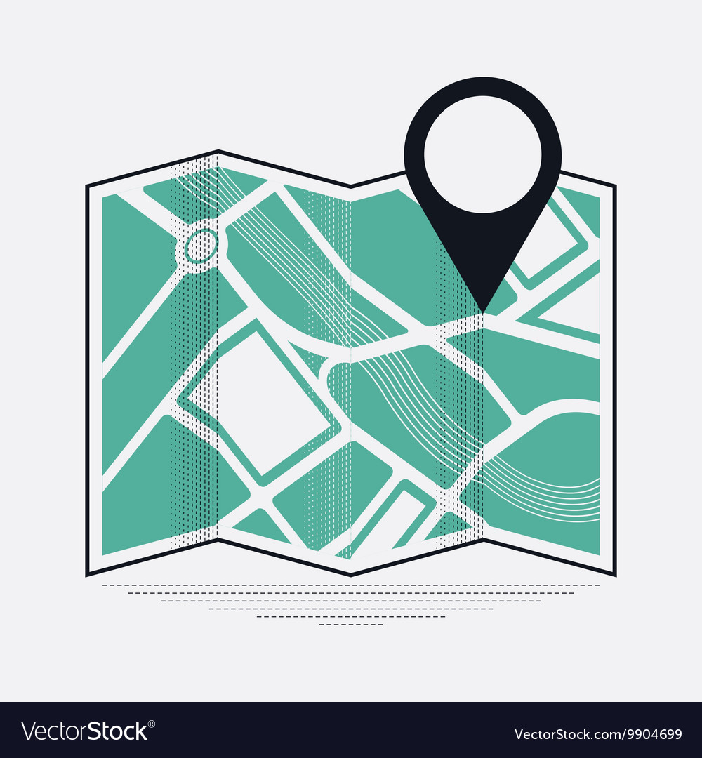 map with a pinpoint royalty free vector image vectorstock pinpoint maps online free