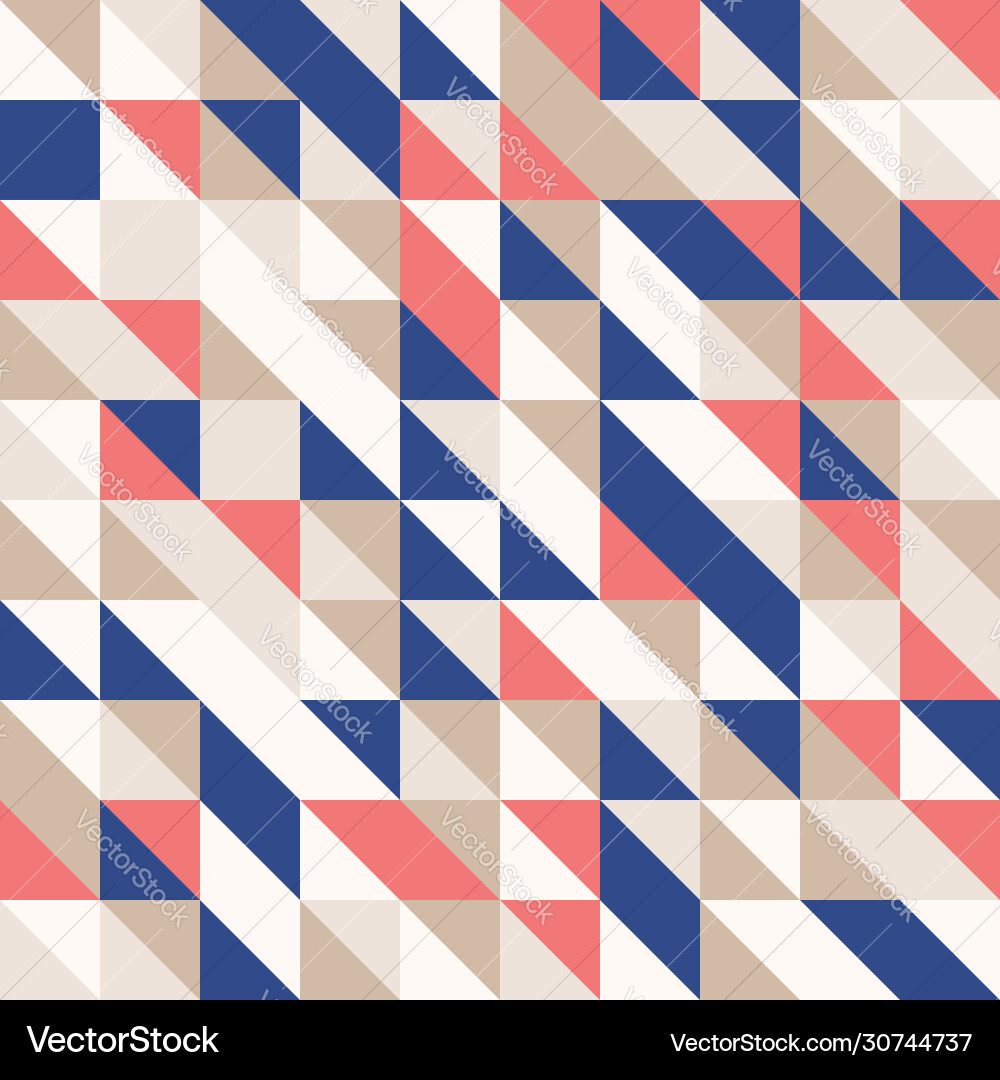 Random colored abstract geometric mosaic pattern Vector Image