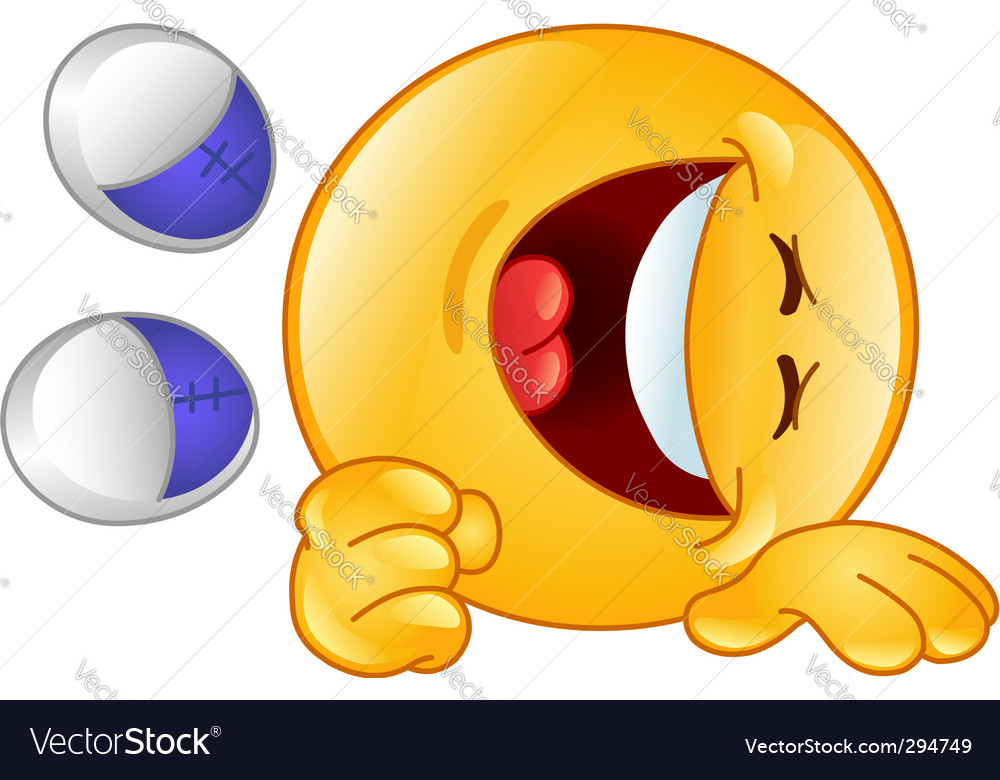 Laughing Emoticon Royalty Free Vector Image Vectorstock