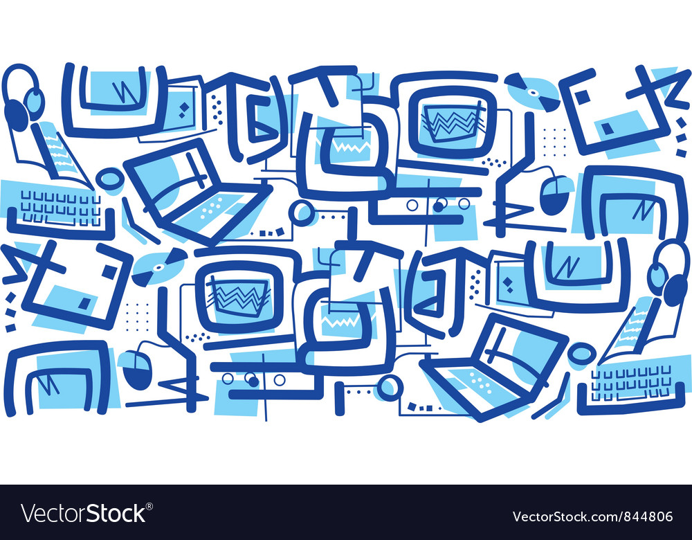 Abstract computers Royalty Free Vector Image - VectorStock