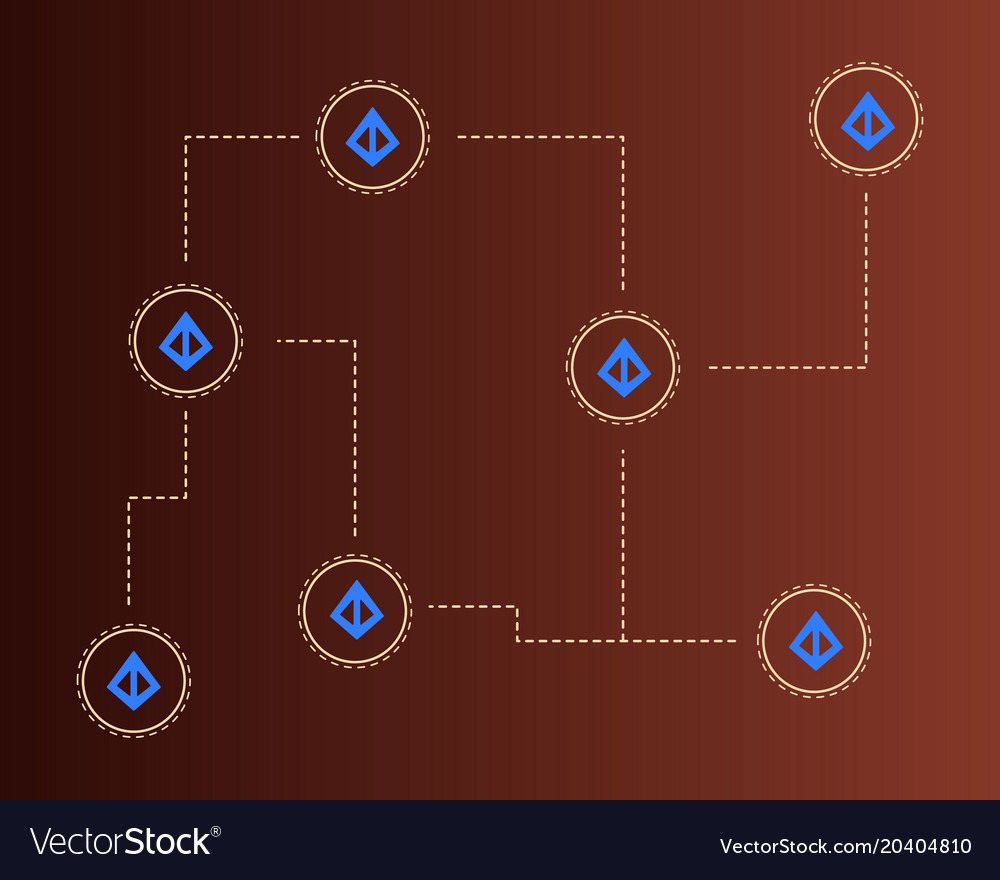 Loopring cryptocurrency blockchain style Vector Image