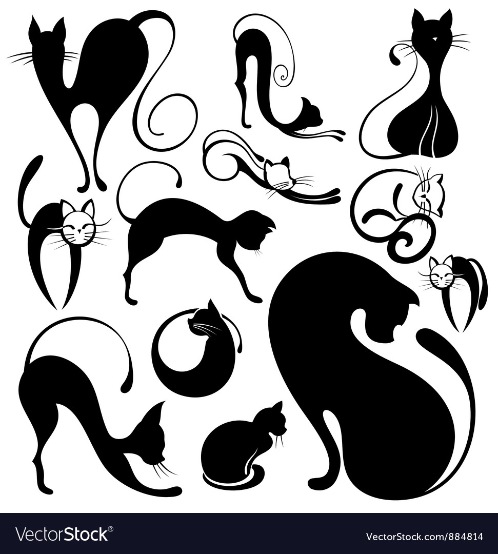 Black Cat Royalty Free Vector Image Vectorstock Black Cat Royalty Free Vector Image Vectorstock