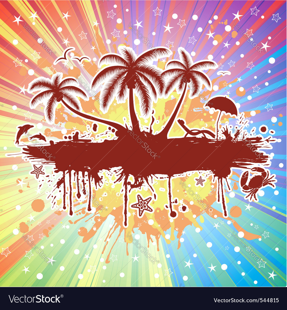 Summer party background Royalty Free Vector Image