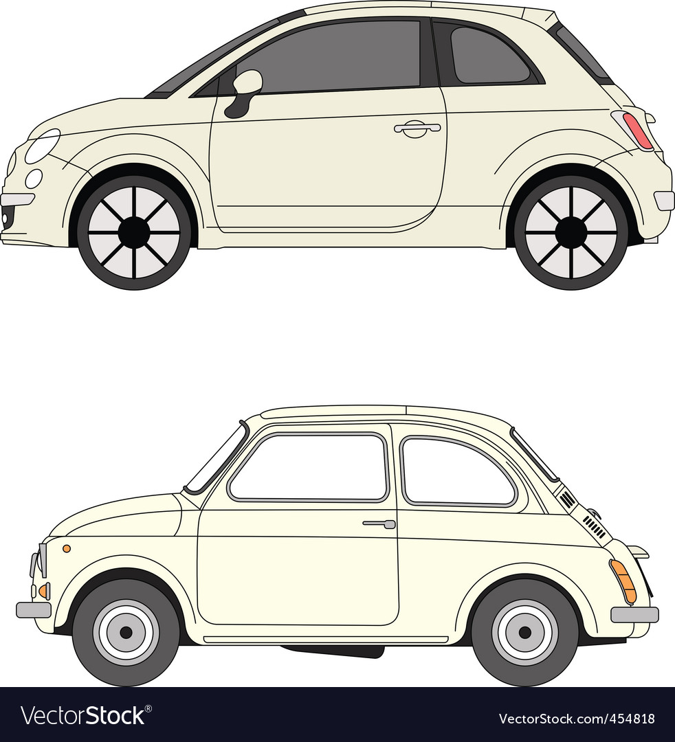 Fiats 500 Royalty Free Vector Image VectorStock