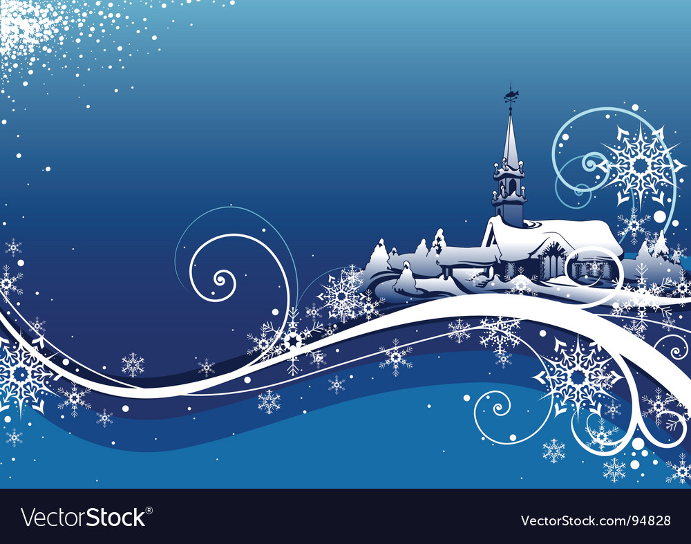 Download Winter scene Royalty Free Vector Image - VectorStock