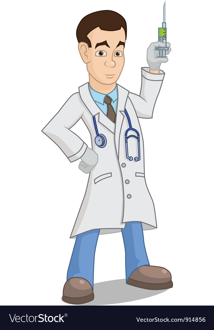 Download Cartoon doctor Royalty Free Vector Image - VectorStock